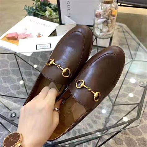 gucci loafers brown women